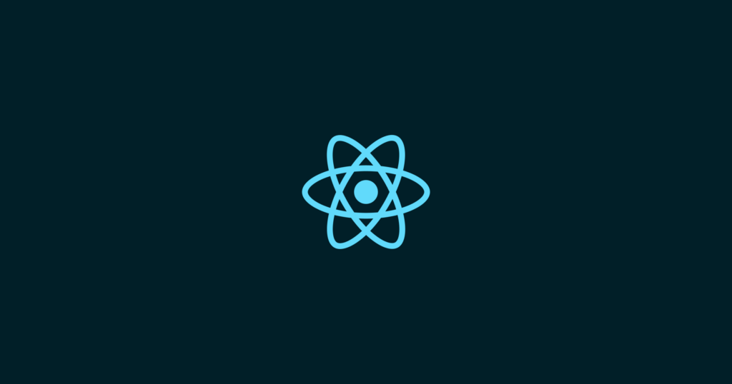 the react web app framework logo