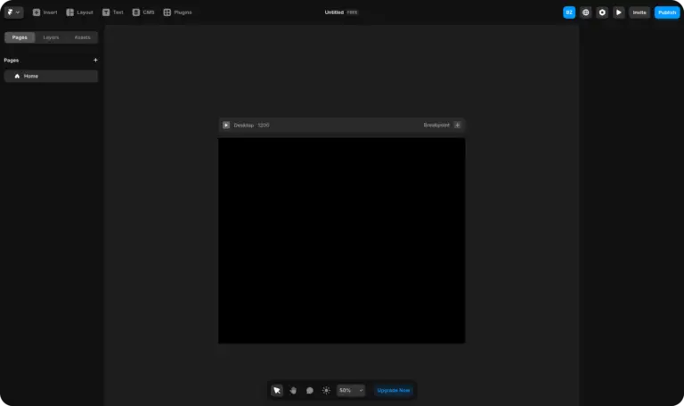 An image of the Framer app interface